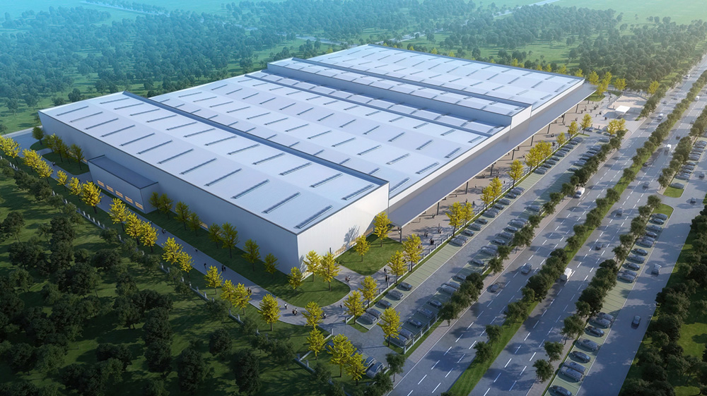 Prefabricated Large Span Grid Structure Steel Structure Factory Warehouse